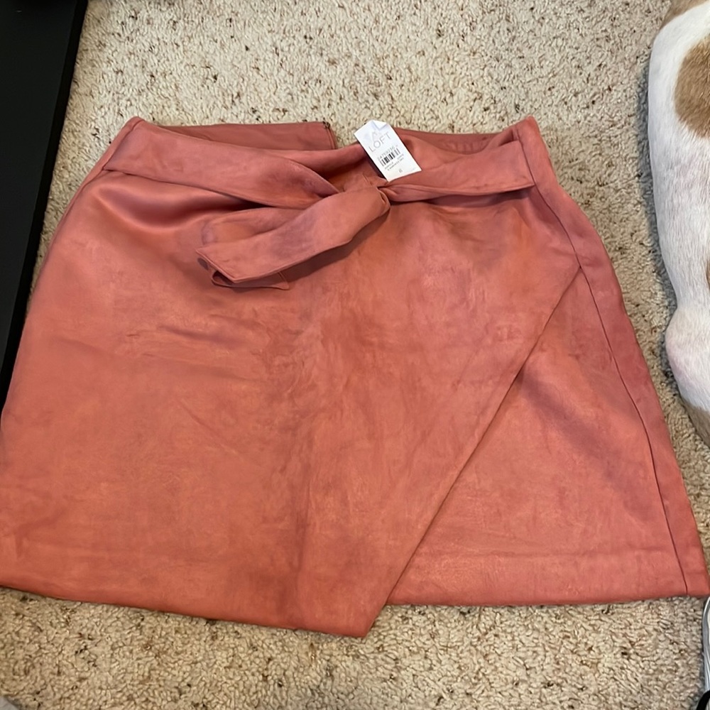 Loft velvet skirt NWT